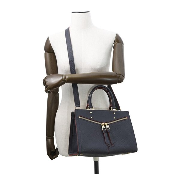 LOUIS VUITTON Sully Size PM Monogram Empreinte Leather Marine Rouge M54195 - Picture 4 of 16